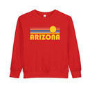 Arizona Toddler Sweatshirt - Retro Sun Arizona Toddler Crewneck Sweatshirt-6