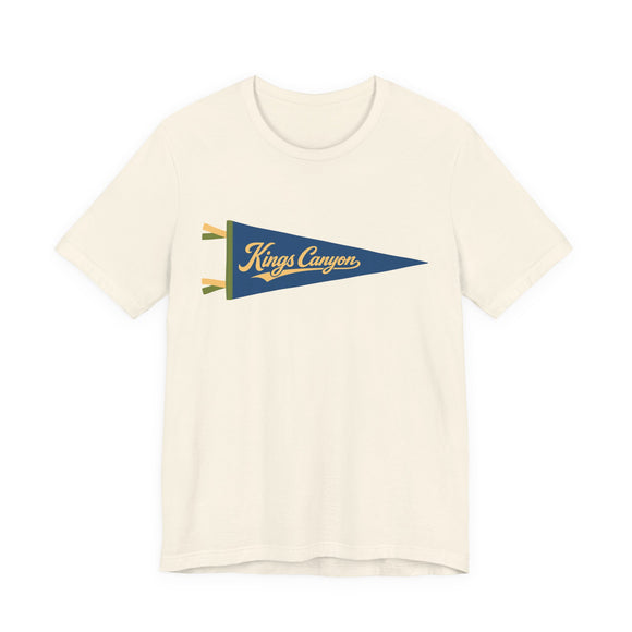 Kings Canyon National Park Pennant T-Shirt — Vintage Camp Flag Tee