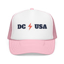 Washington, DC Retro Trucker Hat - Lightning Foam Cap-3