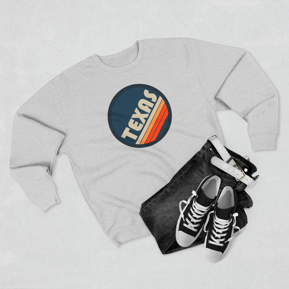 Premium Texas Sweatshirt - Retro Unisex Premium Texas Sweatshirt
