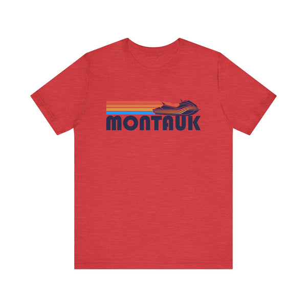 Montauk, New York T Shirt - Retro Jetski PWC Graphic Tee