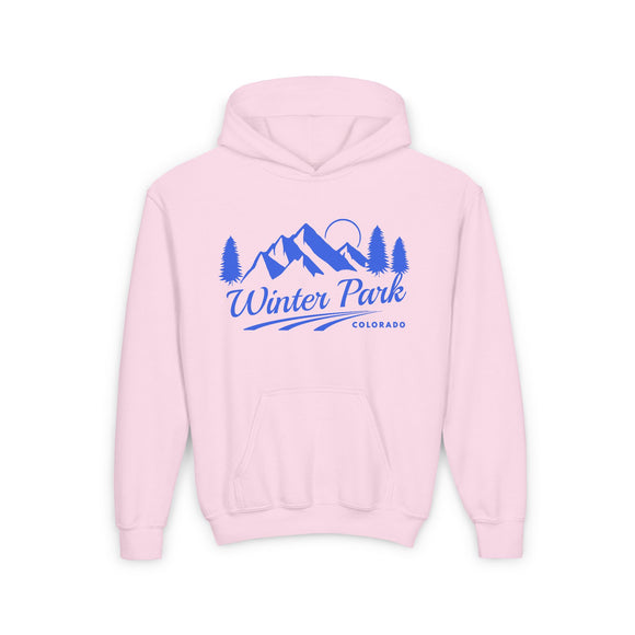 Retro Winter Park, Colorado Youth Hoodie - Mountain Winter Park, Colorado Kids Sweatshirt, Cute Winter Park, Colorado Children's Pullover