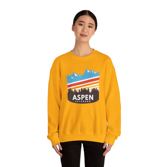 Aspen, Colorado Sweatshirt - Unisex Retro Crewneck Aspen Sweatshirt