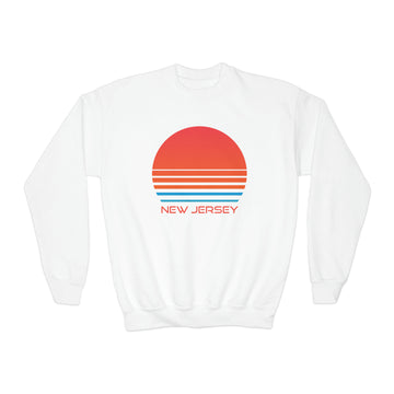 New Jersey Youth Sweatshirt - Unisex Kid's New Jersey Crewneck Sweatshirt