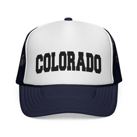 Buy dark-navy Colorado Retro Collegiate Style Trucker Hat
