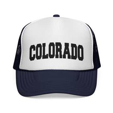 Buy dark-navy Colorado Retro Collegiate Style Trucker Hat