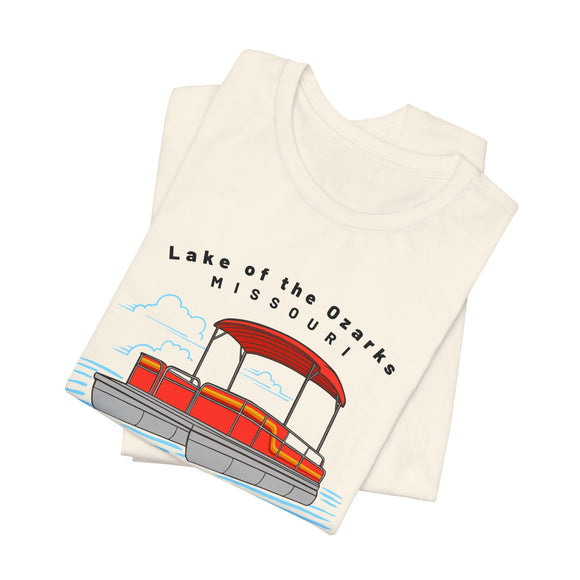 Lake of the Ozarks, Missouri T Shirt - Pontoon Boat Tee