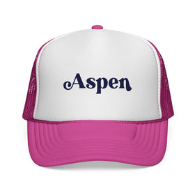 Buy pink Aspen, Colorado Retro Trucker Hat