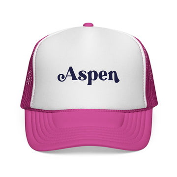 Buy pink Aspen, Colorado Retro Trucker Hat