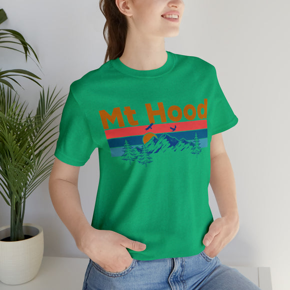Mt Hood, Oregon Shirt - Mountain Sunset Unisex Mt Hood T-Shirt