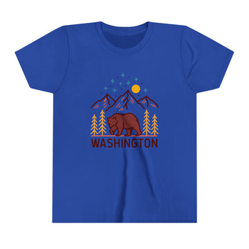 Buy true-royal Washington Youth T-Shirt - Unisex Kids Washington Shirt