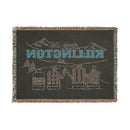 Killington, Vermont Ski Town Throw Blanket | Mountain Woven Blanket-5