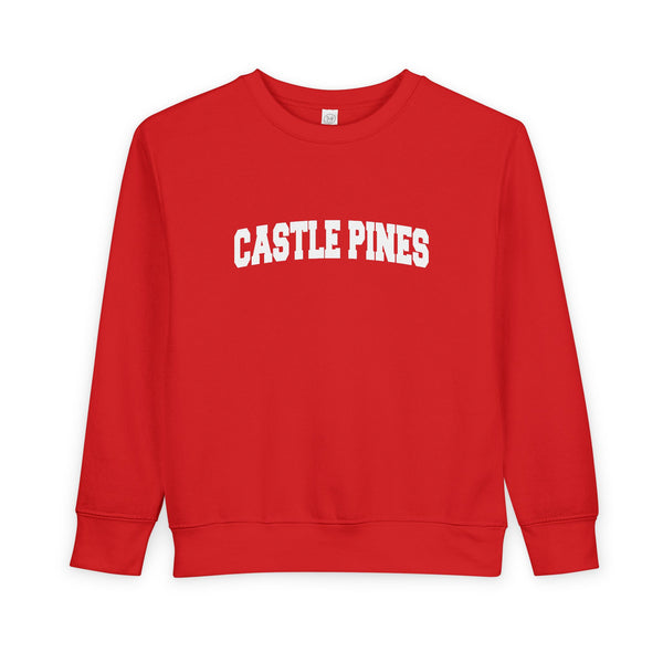 Castle Pine, Colorado Toddler Sweatshirt - Castle Pine Toddler Crewneck Sweatshirt