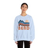 Bend, Oregon Sweatshirt Retro Mountains, Bend Unisex Graphic Crewneck