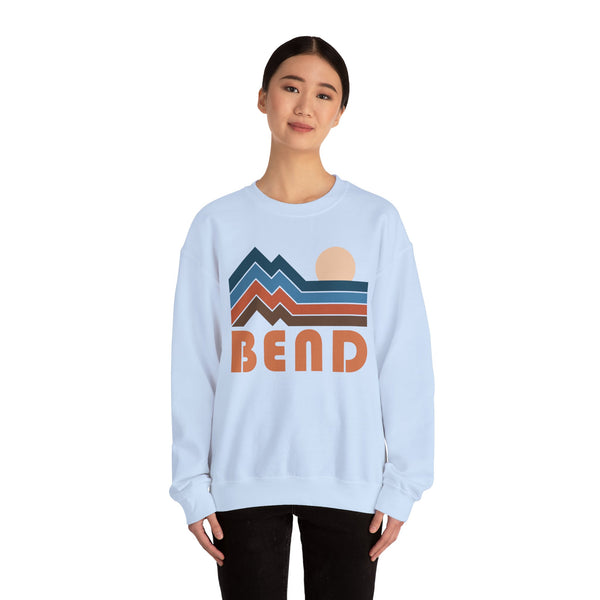 Bend, Oregon Sweatshirt Retro Mountains, Bend Unisex Graphic Crewneck