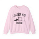 Jackson Hole, Wyoming Sweatshirt - Mountain Cowgirl Graphic Crewneck-4
