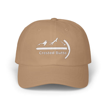 Buy khaki Crested Butte, Colorado Dad Hat - Embroidered Crested Butte Classic Dad Cap