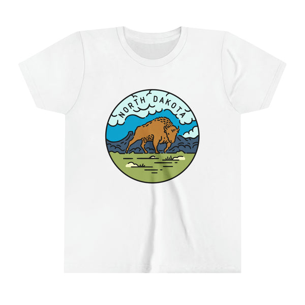 North Dakota Youth T-Shirt - Unisex Kids North Dakota Shirt