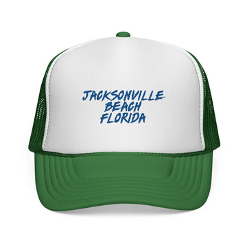 Buy green Jacksonville Beach Trucker Cap | Florida Hat