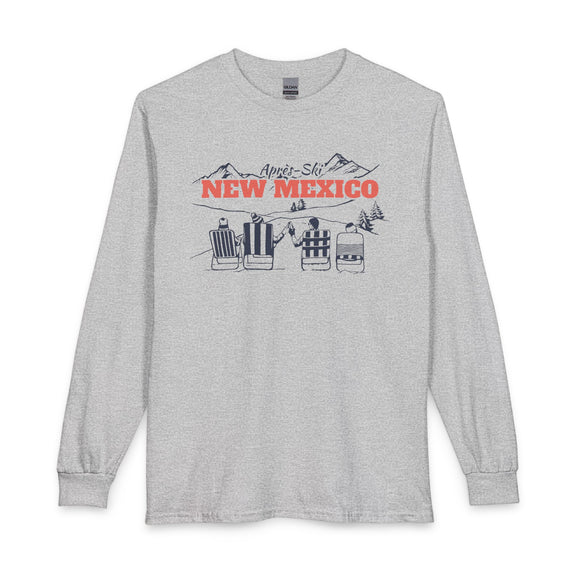 New Mexico Après-ski Long Sleeve Shirt - Mountain Retro Skiing