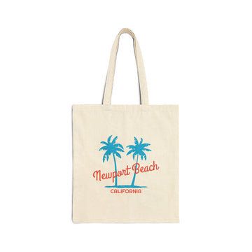 Newport Beach, California, Cotton Canvas Newport Beach Tote Bag