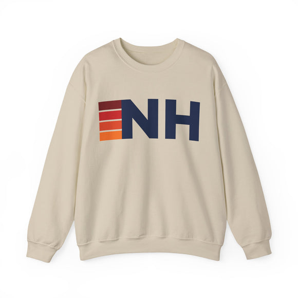 New Hampshire Retro Sweatshirt | Retro Stripes New Hampshire