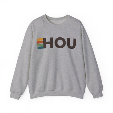 Buy sport-grey Houston, Texas HOU Retro Stripe Sweatshirt