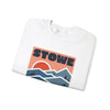 Stowe, Vermont Sweatshirt Retro Mountains, Stowe Unisex Graphic Crewneck