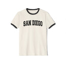 San Diego, California Cotton Ringer Graphic Tee - Unisex San Diego T Shirt, Vintage Style Tee, Men's/Women's Tee-2