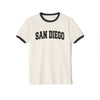 San Diego, California Cotton Ringer Graphic Tee - Unisex San Diego T Shirt, Vintage Style Tee, Men's/Women's Tee