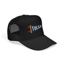Tulsa, Oklahoma Pennant Trucker Hat — Retro Flag Foam Cap-7