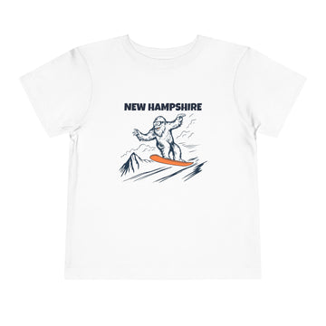New Hampshire Yeti Snowboard Toddler Tee - 0