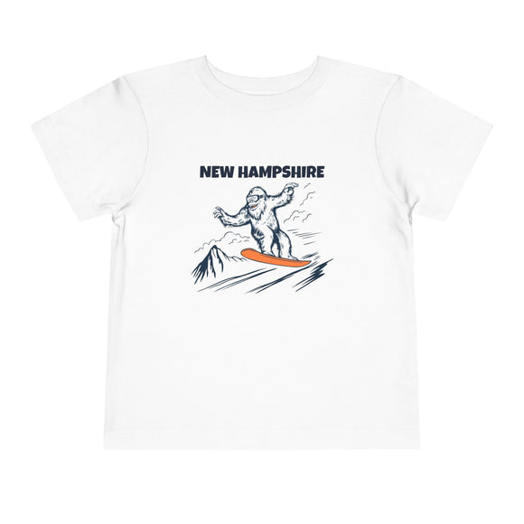 New Hampshire Yeti Snowboard Toddler Tee