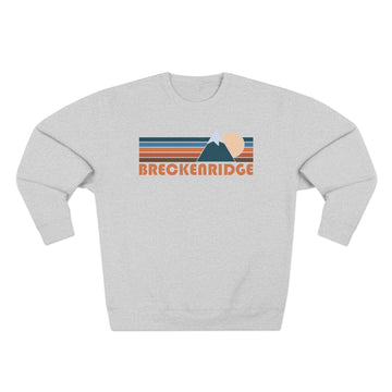 Premium Breckenridge, Colorado Retro Mountain Graphic Sweatshirt - 0