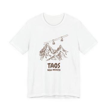 Taos, New Mexico Mountain T-Shirt — Vintage Gondola Ski Mountain Tee - 0