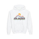 Colorado Youth Hoodie - Retro Mountain Colorado Youth Sweatshirt-1