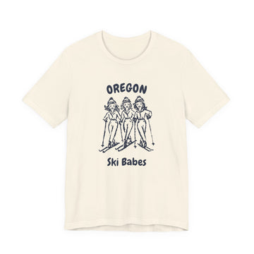 Oregon Ski Babes T‑Shirt — Retro Skiing Graphic Tee - 0