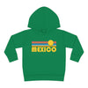 Mexico Toddler Hoodie - Retro Sunrise Unisex Mexico Toddler Sweatshirt