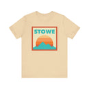 Retro Stowe, Vermont T-Shirt, Mountain Sun Tee, Unisex Graphic Shirt, Vintage Stowe, Vermont Top, Outdoor Adventure Clothing-4