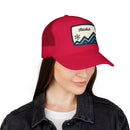 Alaska Retro Mountain Foam Trucker Hat — Vintage Snowflake-20