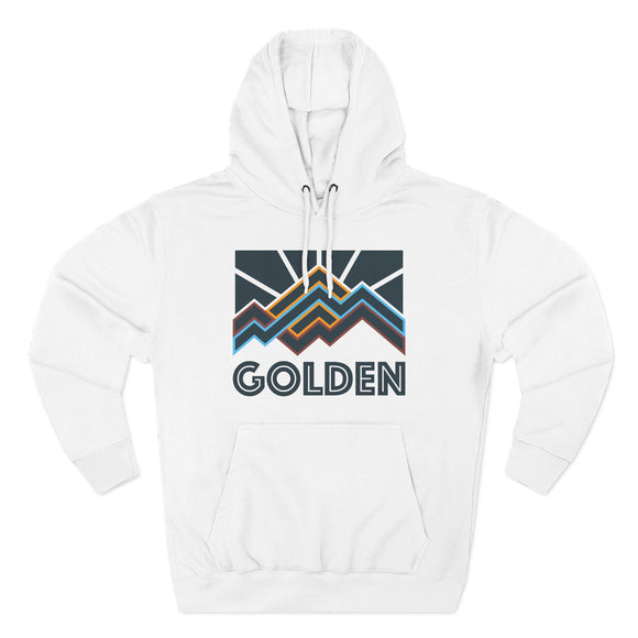 Golden, Colorado Hoodie - Retro Mountain Unisex Sweatshirt
