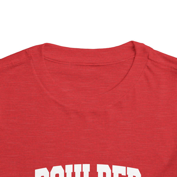 Boulder, Colorado Toddler Graphic Tee - Kids Boulder Vacation T-Shirt