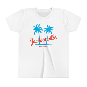 Jacksonville, Florida Youth Shirt - Retro Palm Tree Jacksonville Kid's T-Shirt