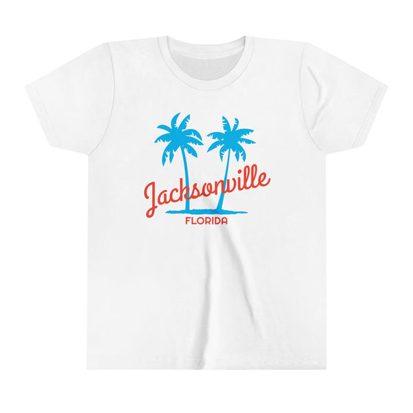 Jacksonville, Florida Youth Shirt - Retro Palm Tree Jacksonville Kid's T-Shirt