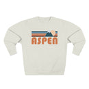 Premium Aspen, Colorado Retro Mountain Graphic Sweatshirt-1