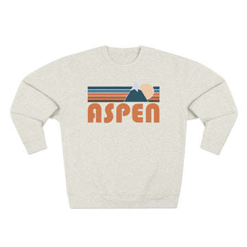 Premium Aspen, Colorado Retro Mountain Graphic Sweatshirt