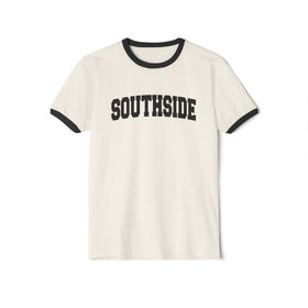 Southside Cotton Ringer Graphic Tee - Unisex Southside T Shirt, Vintage Style Tee, Men's/Women's Tee - 0