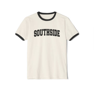 Southside Cotton Ringer Graphic Tee - Unisex Southside T Shirt, Vintage Style Tee, Men's/Women's Tee - 0