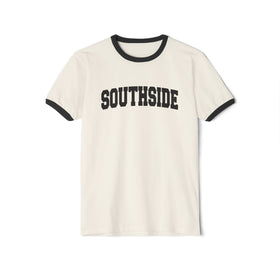 Southside Cotton Ringer Graphic Tee - Unisex Southside T Shirt, Vintage Style Tee, Men's/Women's Tee