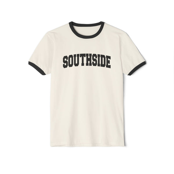 Southside Cotton Ringer Graphic Tee - Unisex Southside T Shirt, Vintage Style Tee, Men's/Women's Tee